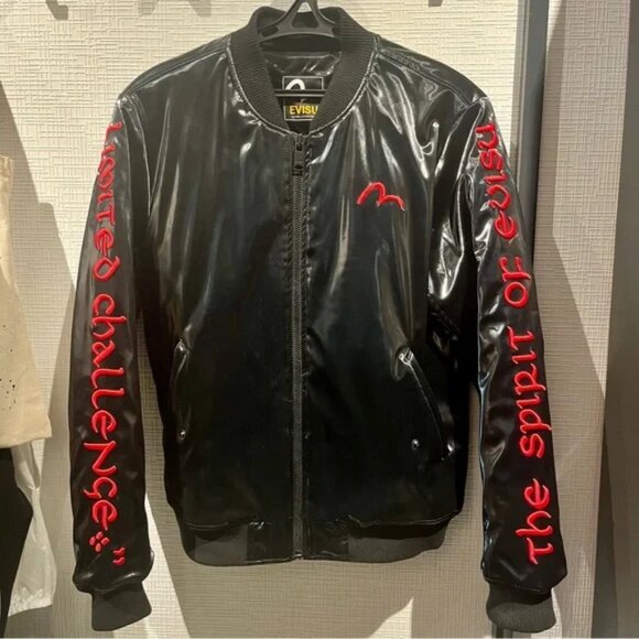 Evisu Jackets & Blazers - EVISU The Spirit Of EVISU Japanese Designer Bomber Jacket